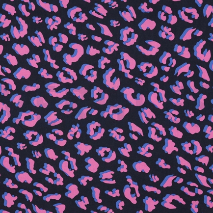 BESCHICHTETE BAUMWOLLE TIERHAUT MARINEBLAU (hover)