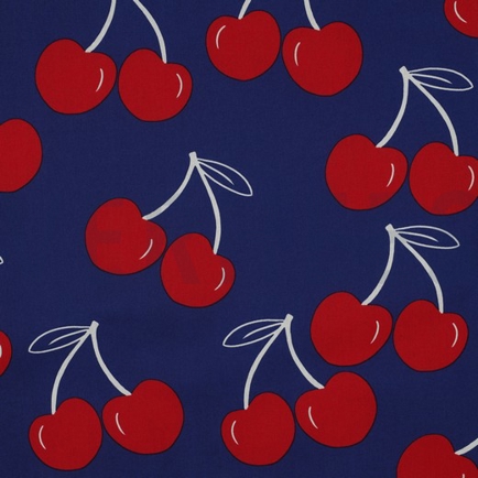 COATED COTTON CHERRIES COBALT (hover)