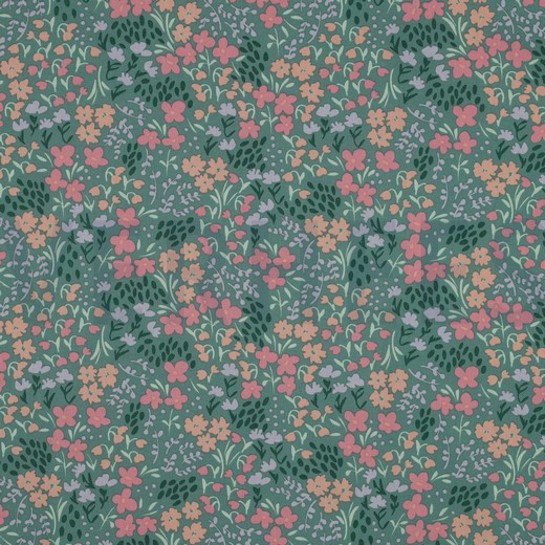 COATED COTTON FLOWERS GREEN #7