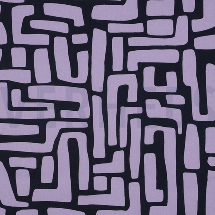 COATED COTTON ABSTRACT LAVENDER (hover)