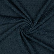 EMBOSSED FRENCH TERRY INDIGO MELANGE (thumbnail) #2