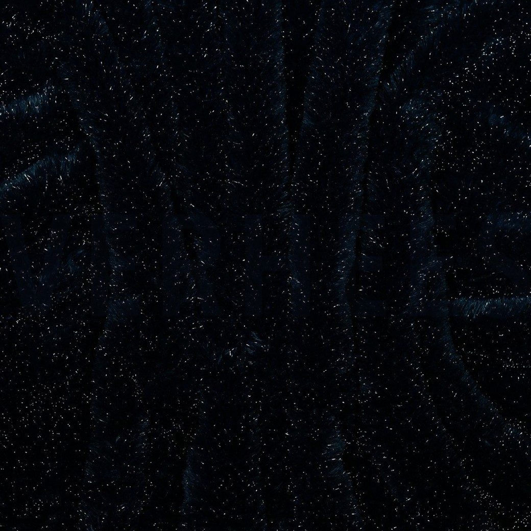 FAUX FUR WITH SILVER LUREX NAVY #2