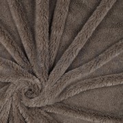 FAUX FUR WITH SILVER LUREX TAUPE (thumbnail) #2