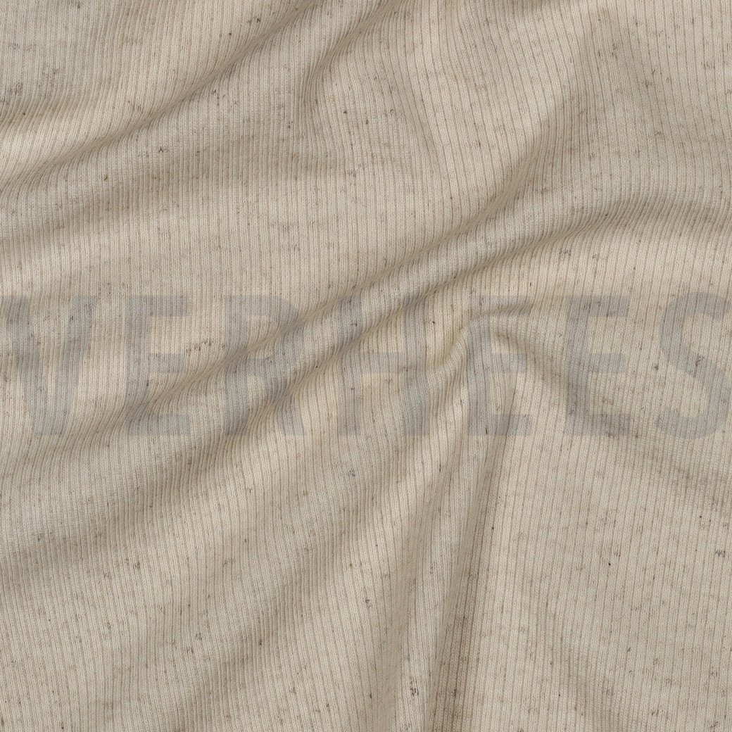 COTTON LINEN RIB JERSEY NATURAL #2