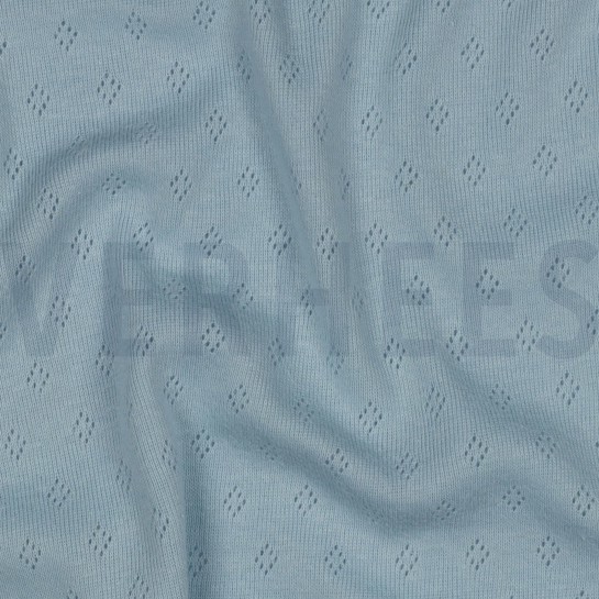 JERSEY TRICOTÉ AJOURÉ BLEU CLAIR #7