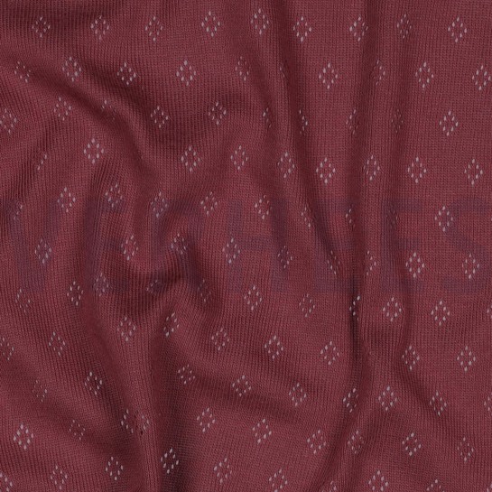 FEINSTRICKJERSEY AJOUR MAUVE #7