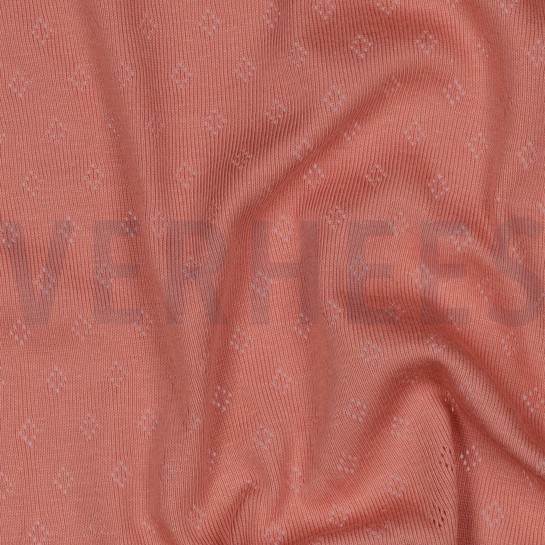 JERSEY TRICOTÉ AJOURÉ ROSÉ PÂLE #7