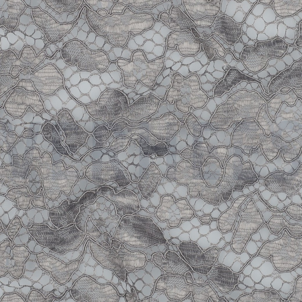 LACE BORDER 2 SIDES GREY #2