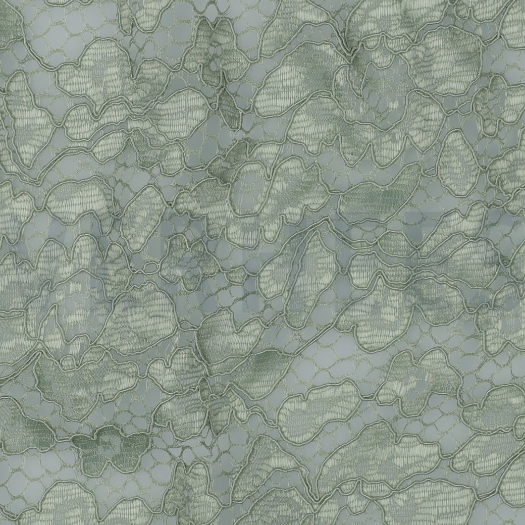LACE BORDER 2 SIDES LIGHT GREEN #2