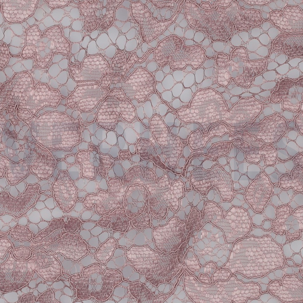 LACE BORDER 2 SIDES MAUVE #2