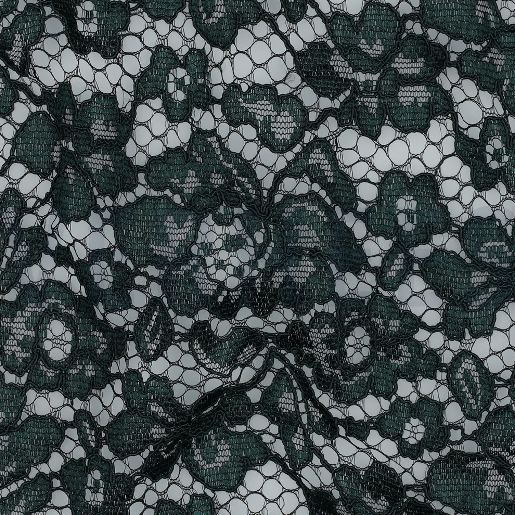 LACE BORDER 2 SIDES DARK GREEN #2