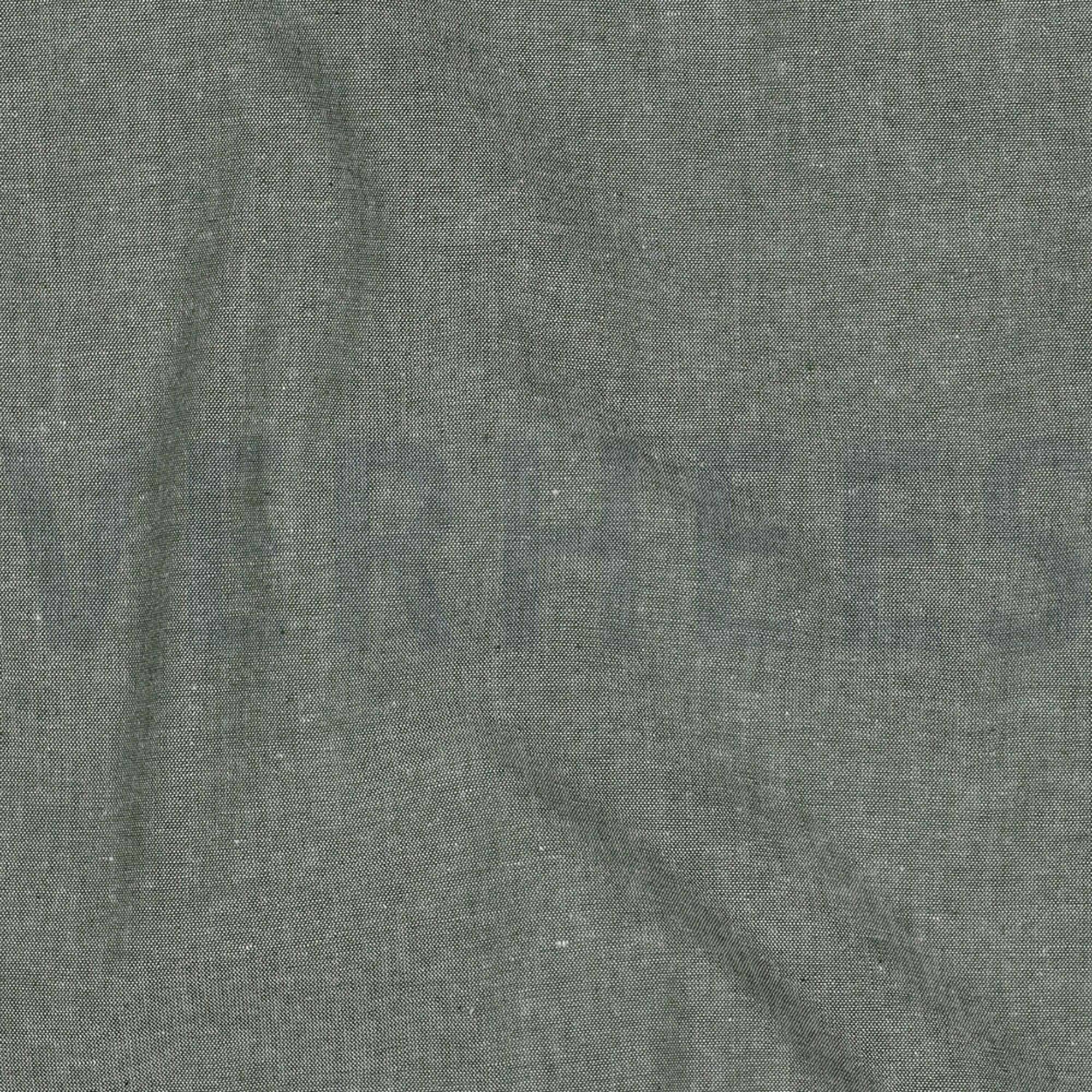 YARN DYED POPLIN DARK GREEN (high resolution) #2