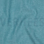 YARN DYED POPLIN PETROL (thumbnail) #2