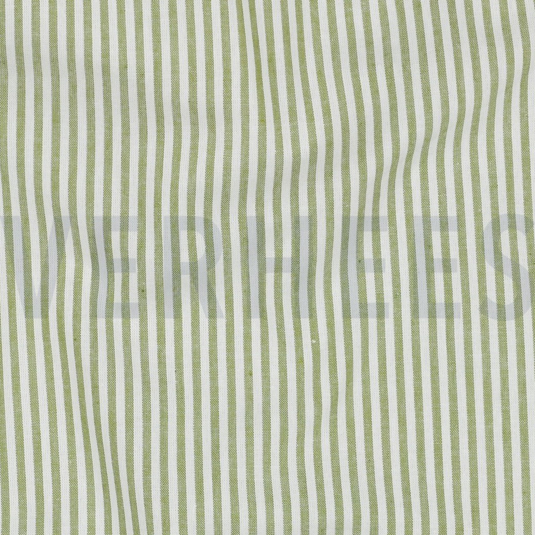 YARN DYED STRIPE 3MM OLD LIME #2