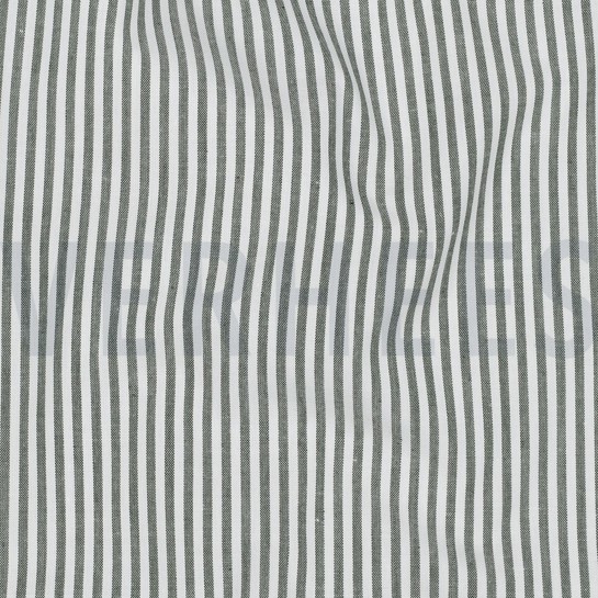 GARENGEVERFD POPLIN STREPEN 3MM DONKERGROEN #7