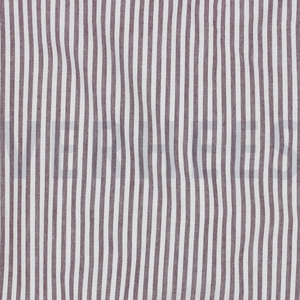 YARN DYED STRIPE 3MM AUBERGINE #2