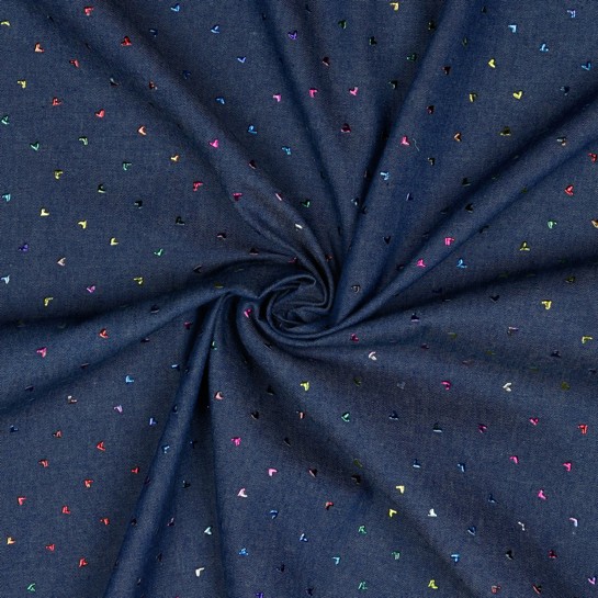 JEANS MULTICOLOUR FOIL BLUE #7