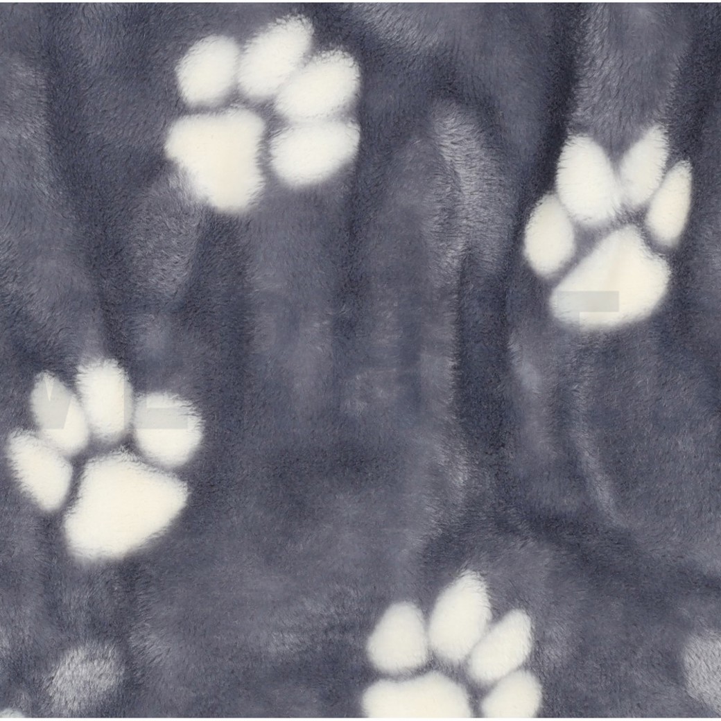 FLEECE DOG PAW LIGHT GREY #2