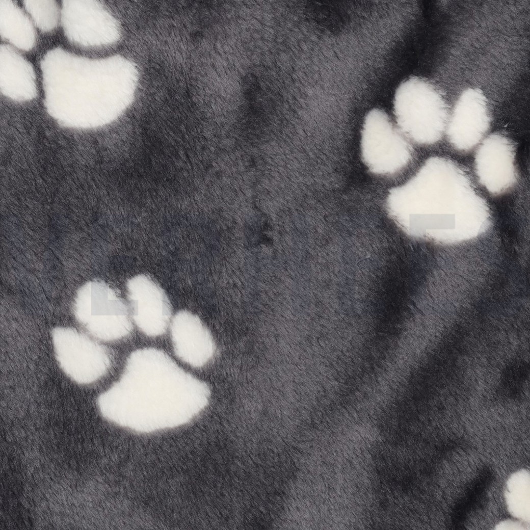 FLEECE DOG PAW DARK GREY #2