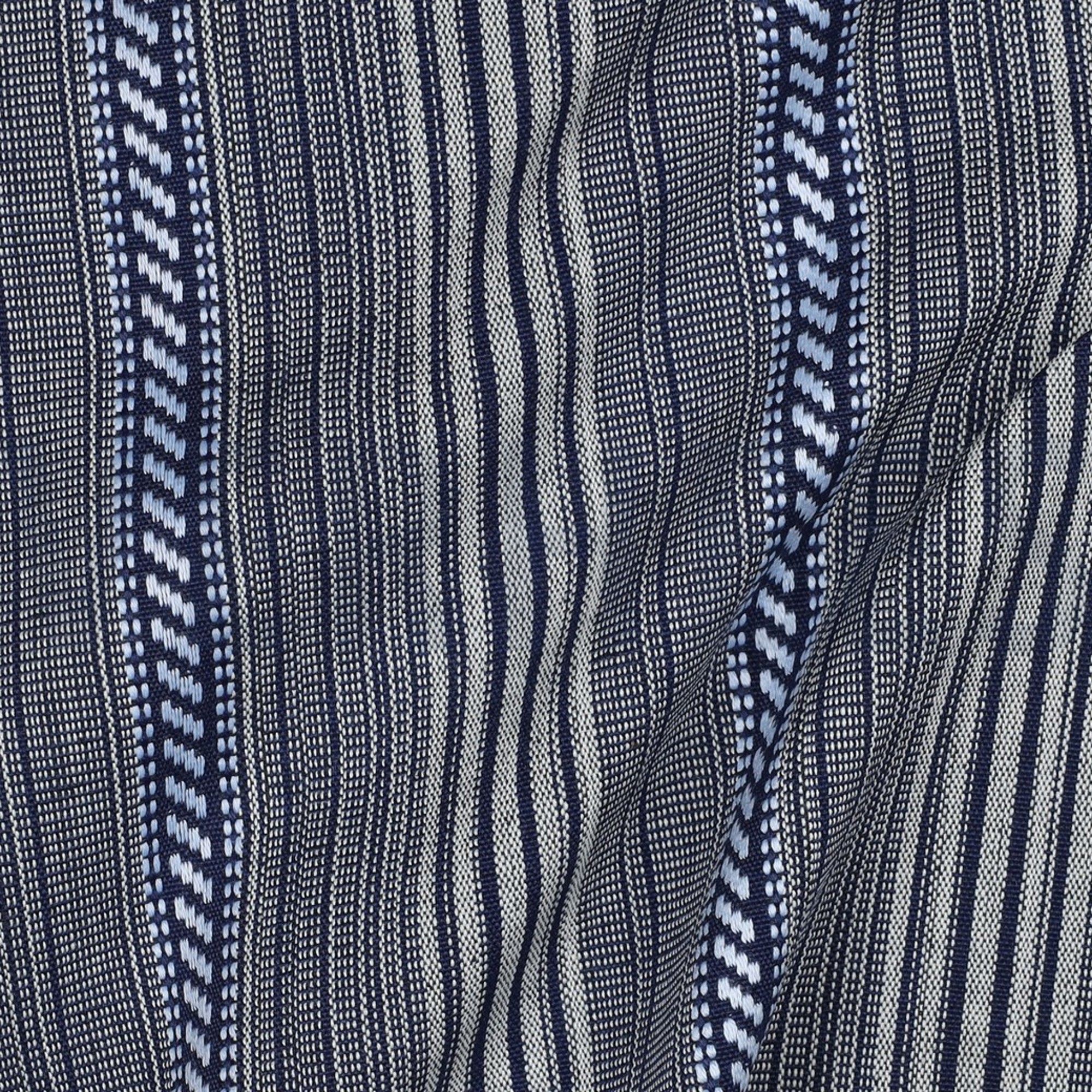 JACQUARD YARN DYED STRIPES NAVY (high resolution) #2