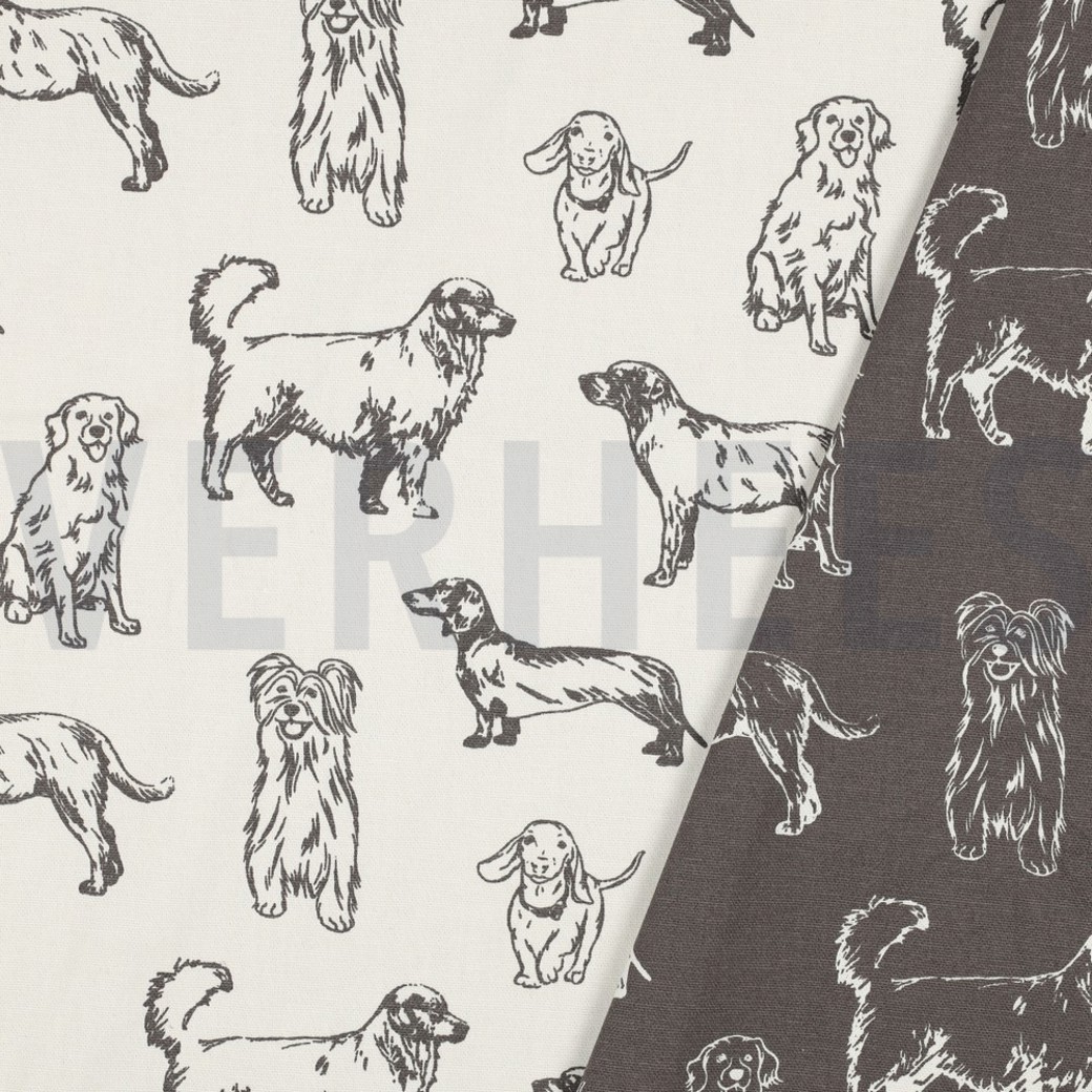 CANVAS DOGS ECRU / GREY #2
