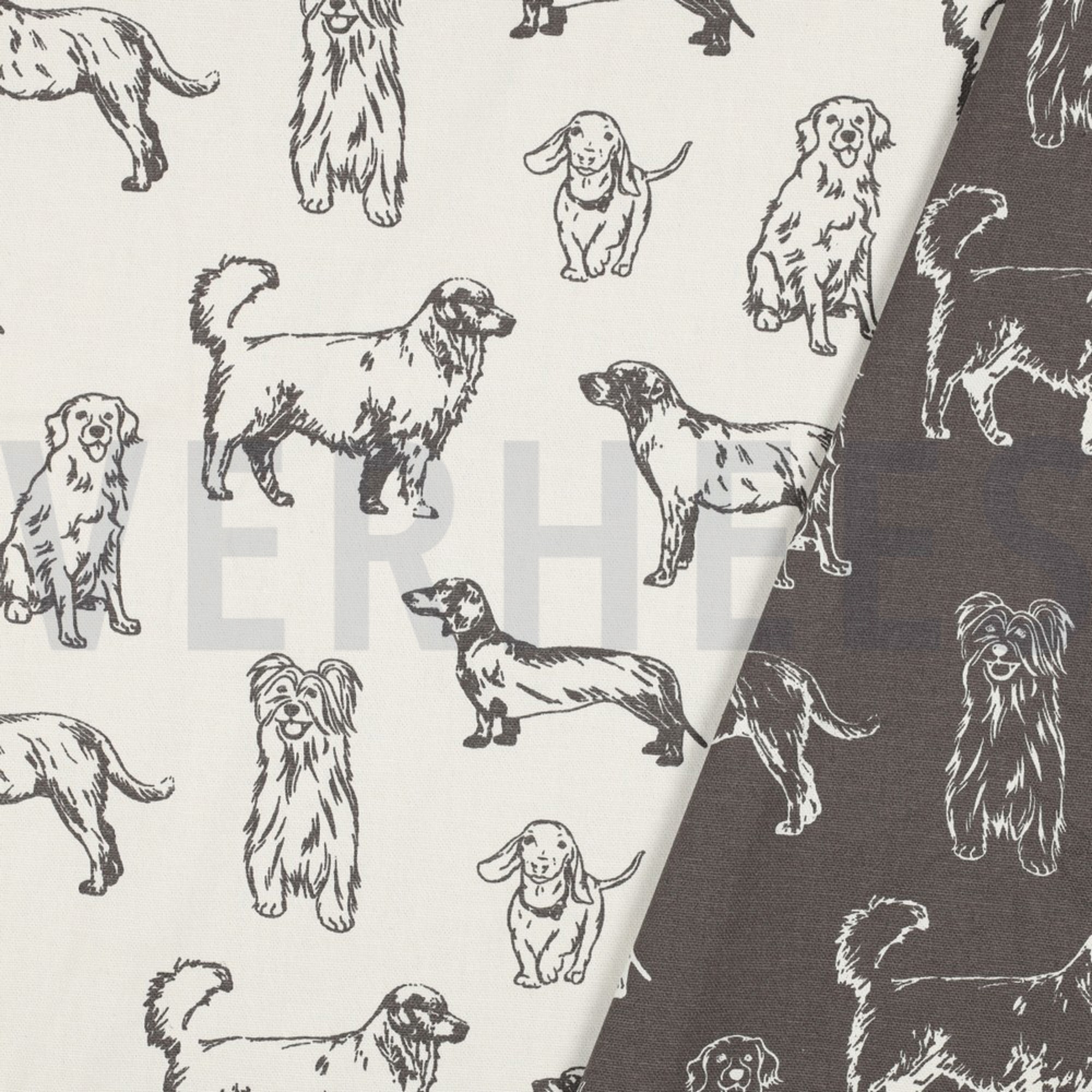 CANVAS DOGS ECRU / GREY (high resolution) #2