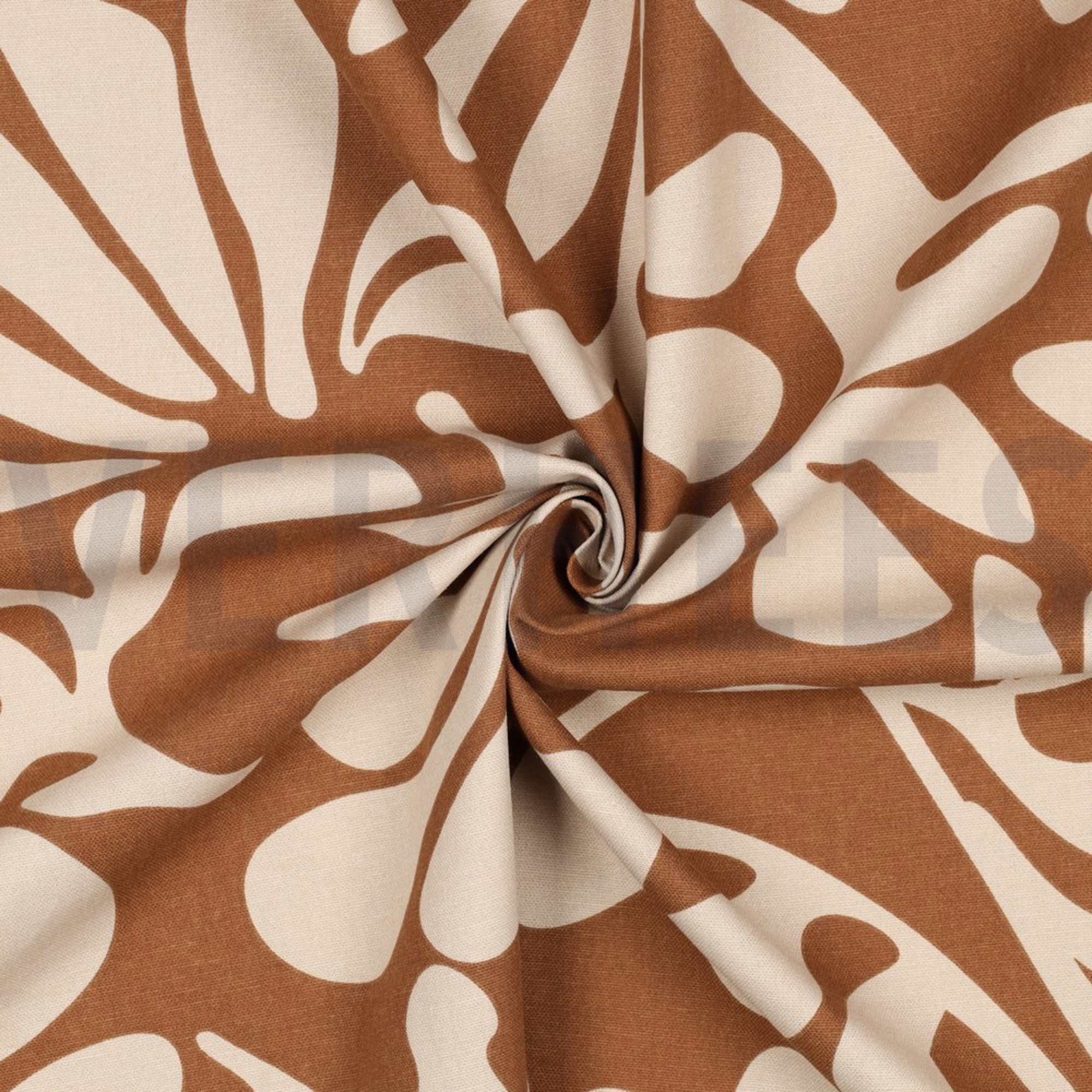 CANVAS VINTAGE LEAVES COGNAC (high resolution) #2