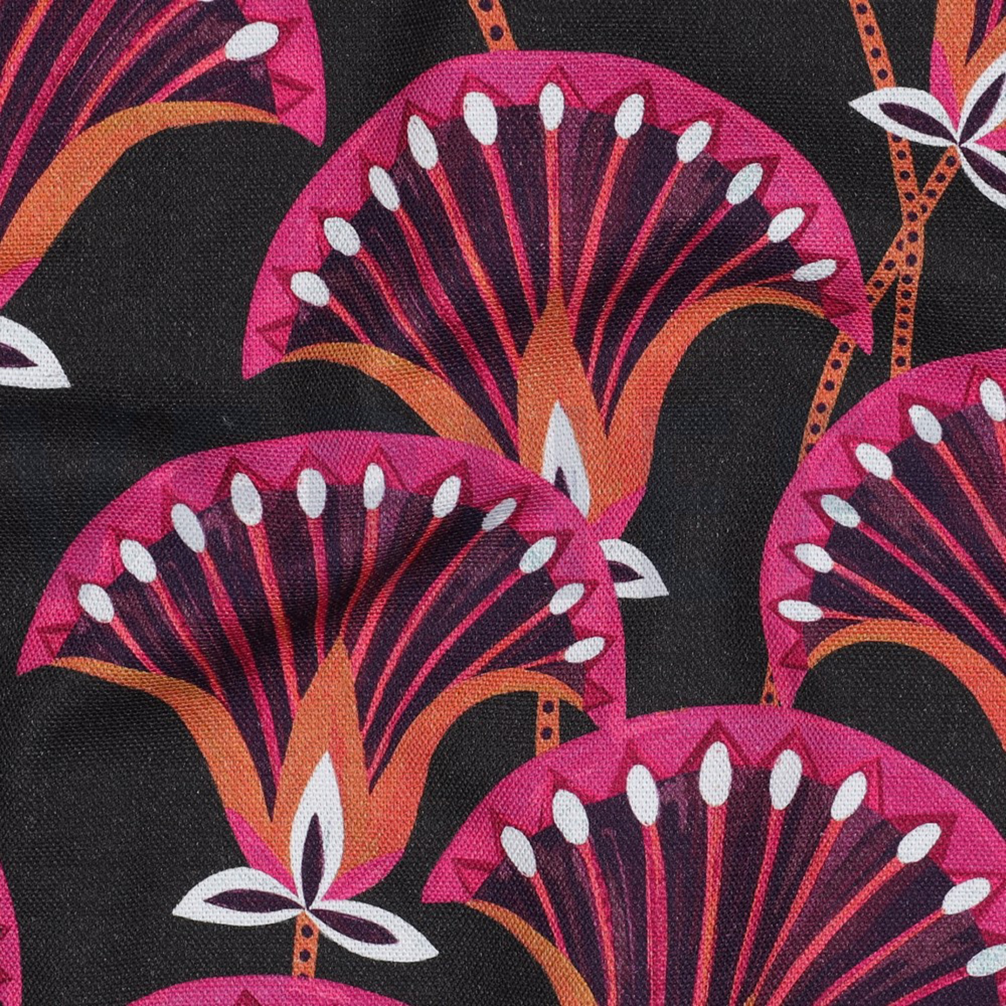 CANVAS DIGITAL FLOWERS ANTHRACITE (high resolution) #2