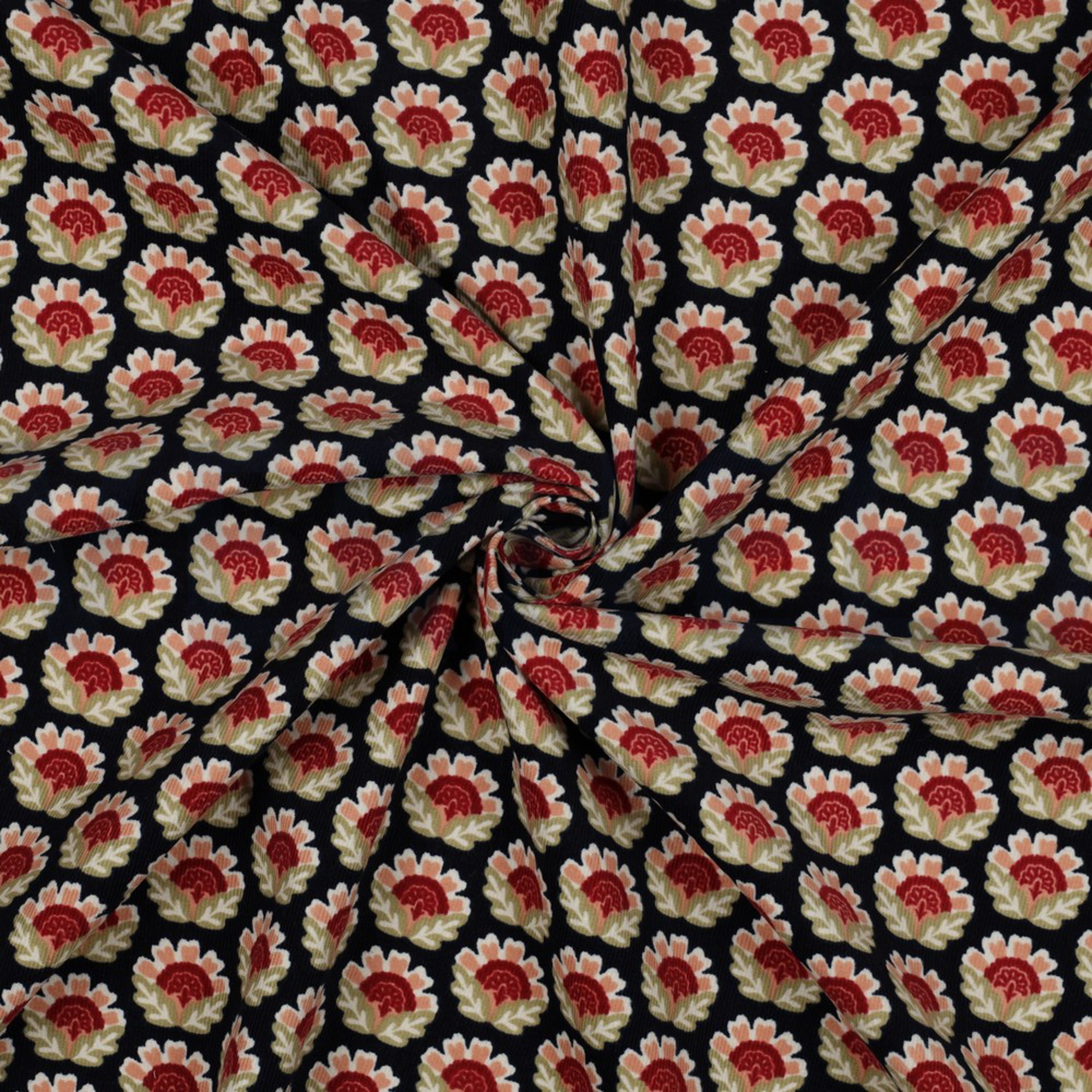 BABYCORD FLOWERS NAVY (high resolution) #2