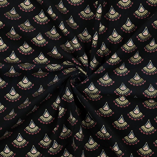 FEINCORD GLITZER BOHO SCHWARZ #7