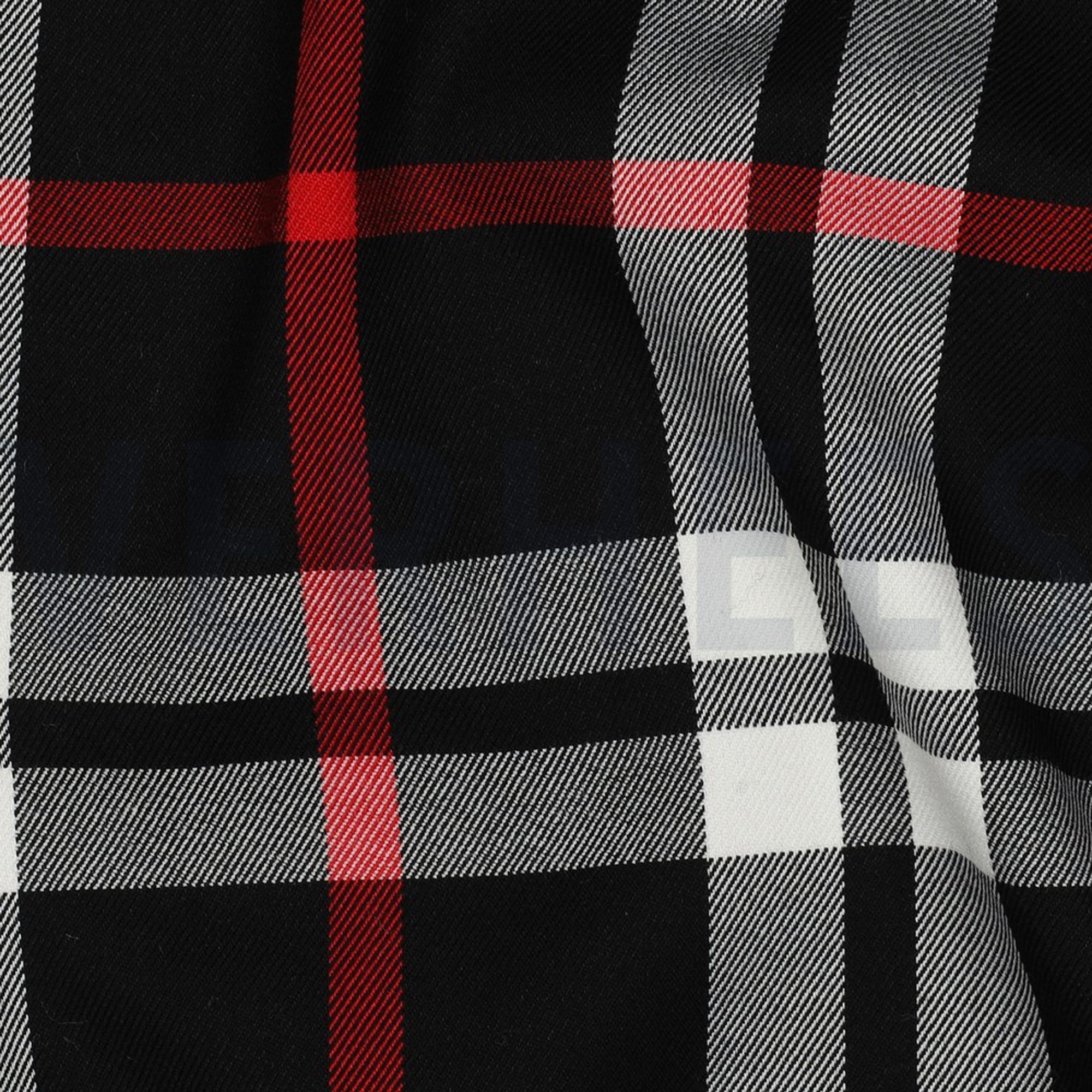 TARTAN CHECK BLACK/WHITE/RED BIG (high resolution) #2
