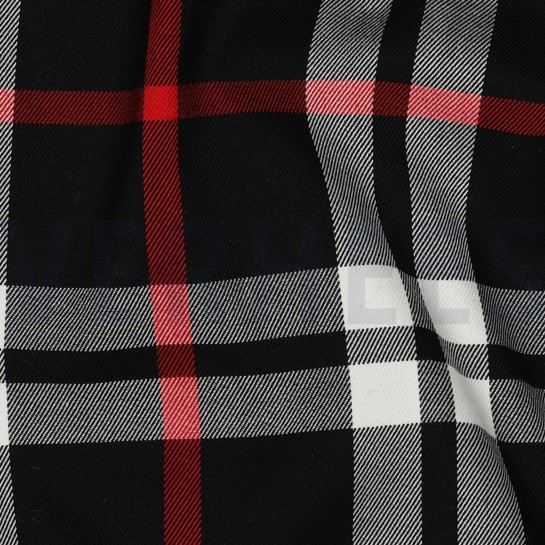 TARTAN CHECK SCHWARZ/ WEISS #7