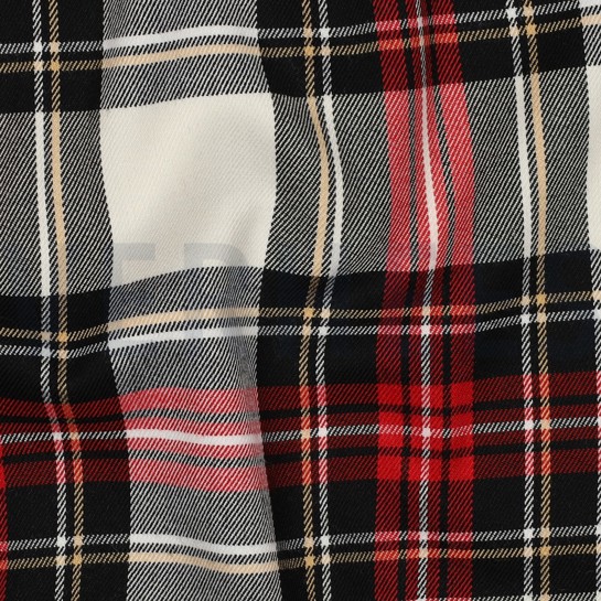 TARTAN CHECK SCHWARZ/ WEISS #7