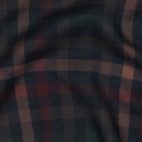 TARTAN CHECK MARINEBLAU/ ROT/ CAMEL/ GRÜN #7