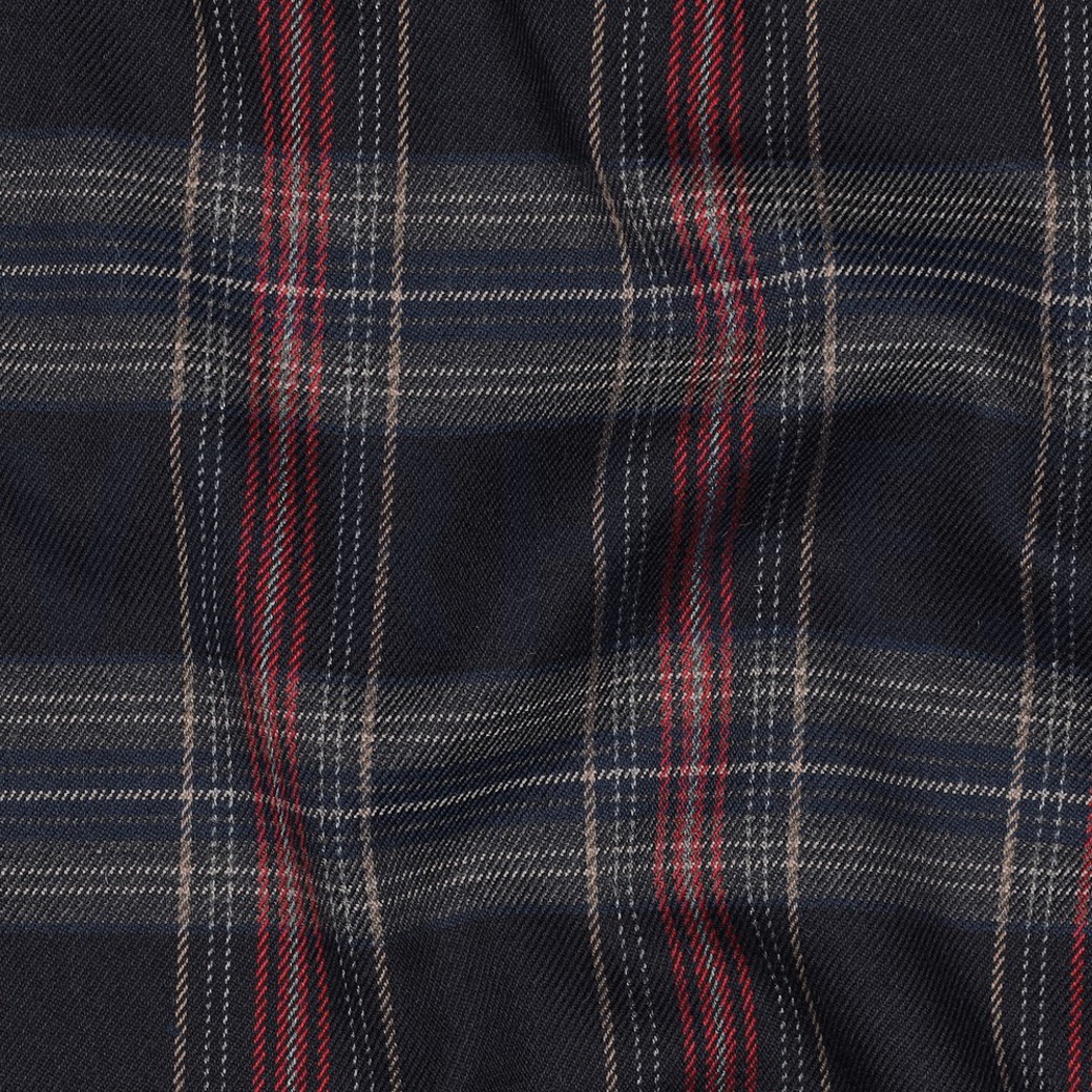 TARTAN CHECK NAVY/RED/CAMEL #2