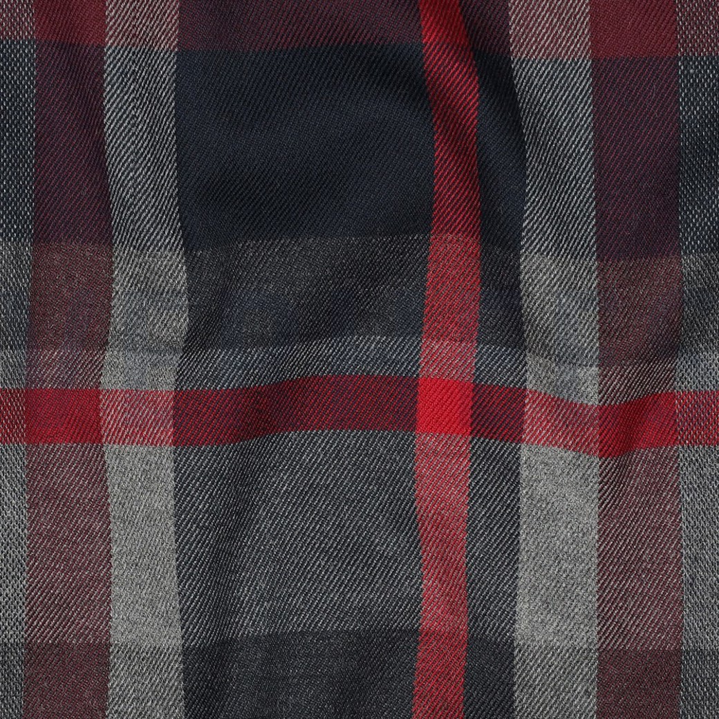 TARTAN CHECK BLACK/GREY/RED #2