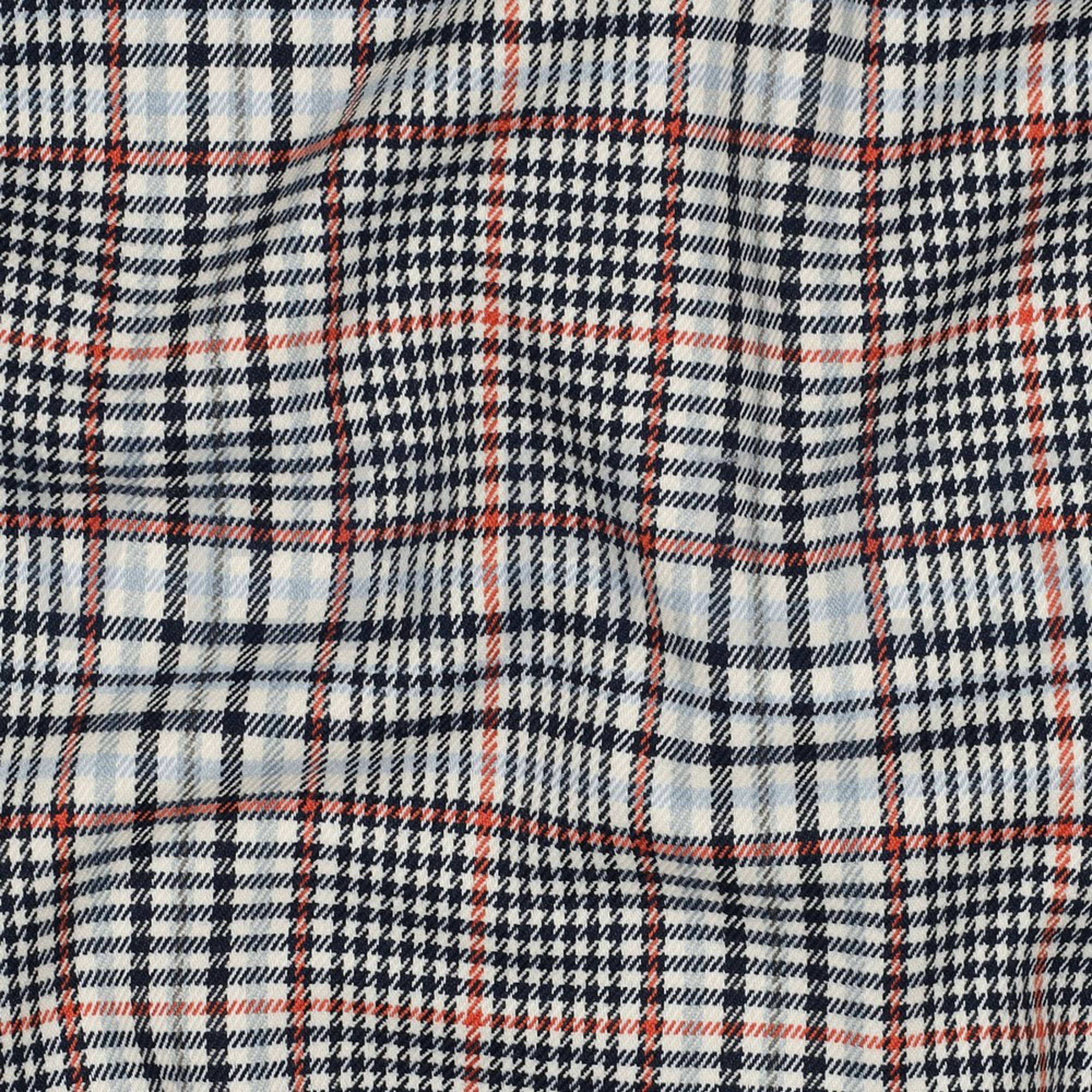 TARTAN CHECK ECRU/NAVY/ORANGE (high resolution) #2