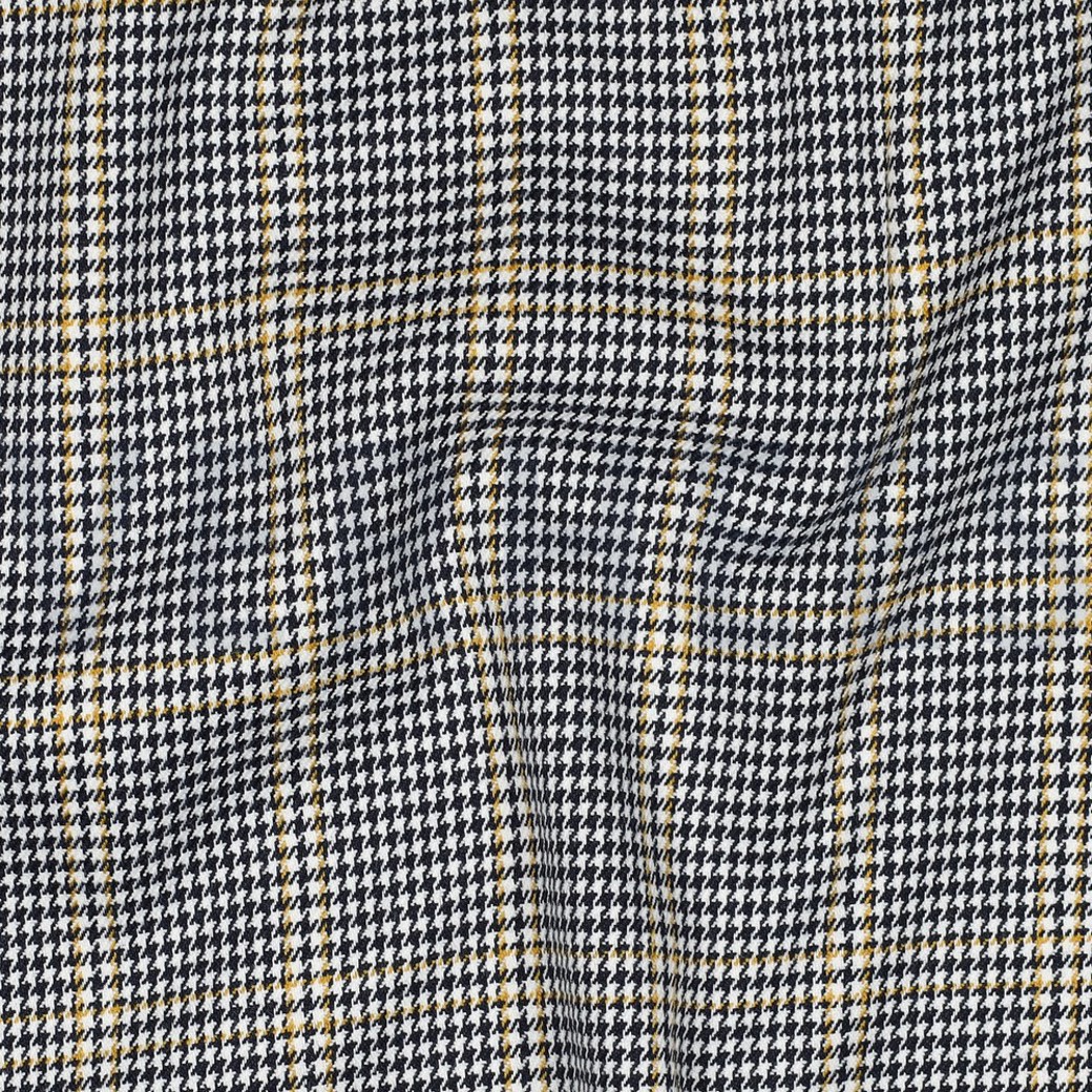 TARTAN CHECK BLACK/WHITE/OCHRE #2