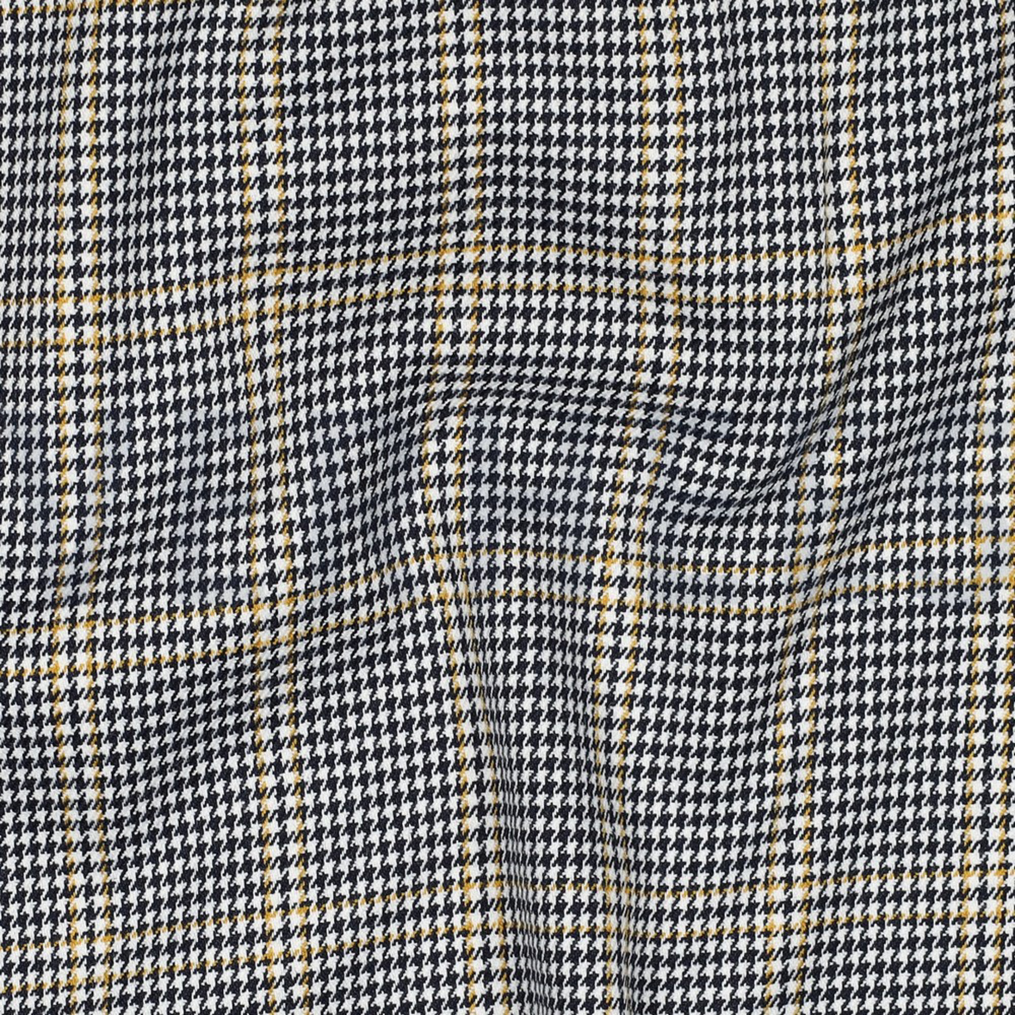 TARTAN CHECK BLACK/WHITE/OCHRE (high resolution) #2