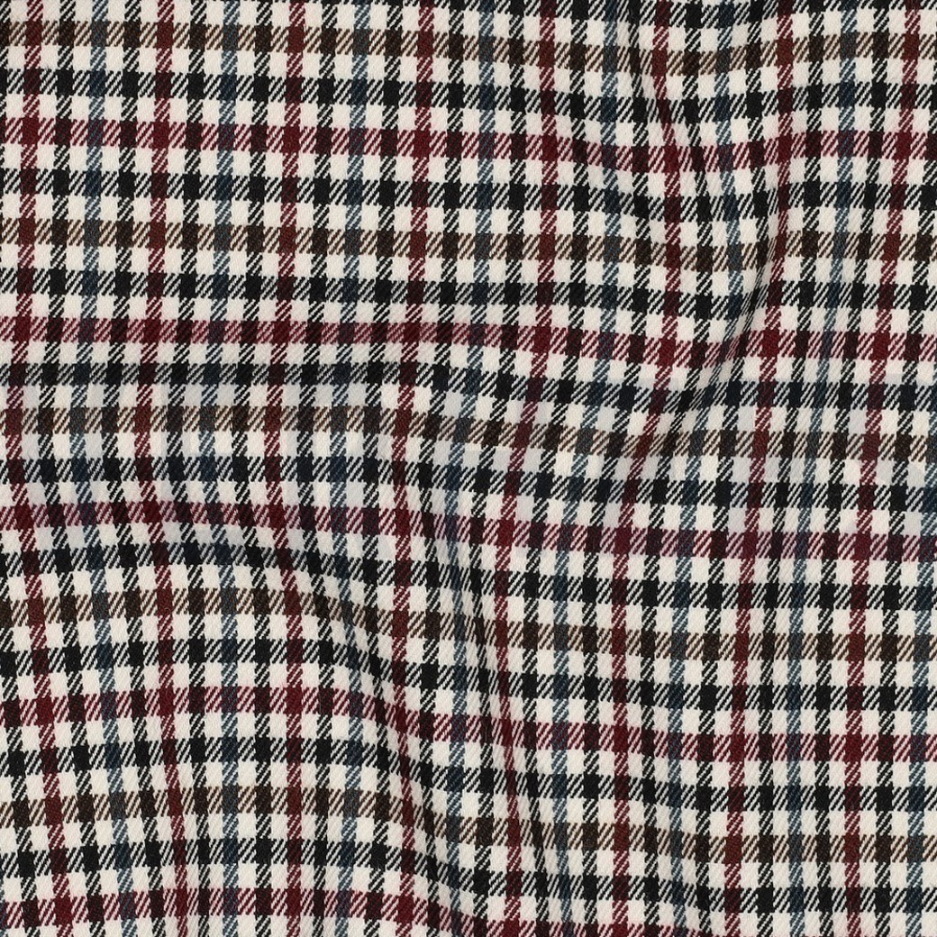 TARTAN CHECK OFF-WHITE/PETROL/BORDEAUX #2