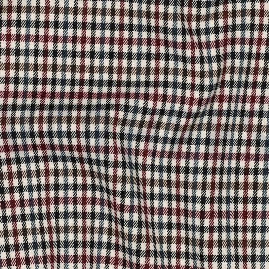 TARTAN CHECK BORDEAUXROT #7