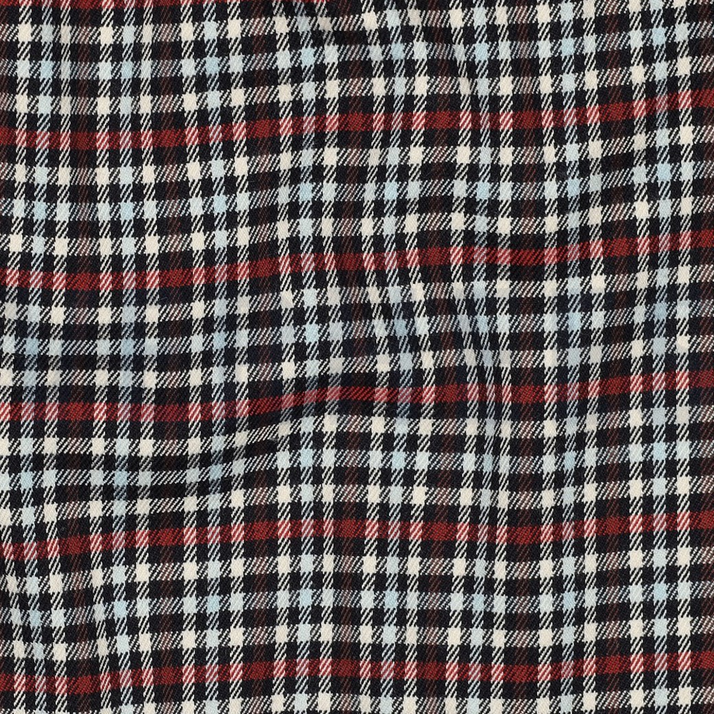 TARTAN CHECK NAVY/LIGHT BLUE/RUST #2