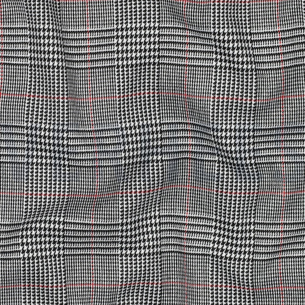 TARTAN CHECK BLACK/WHITE/RED #2