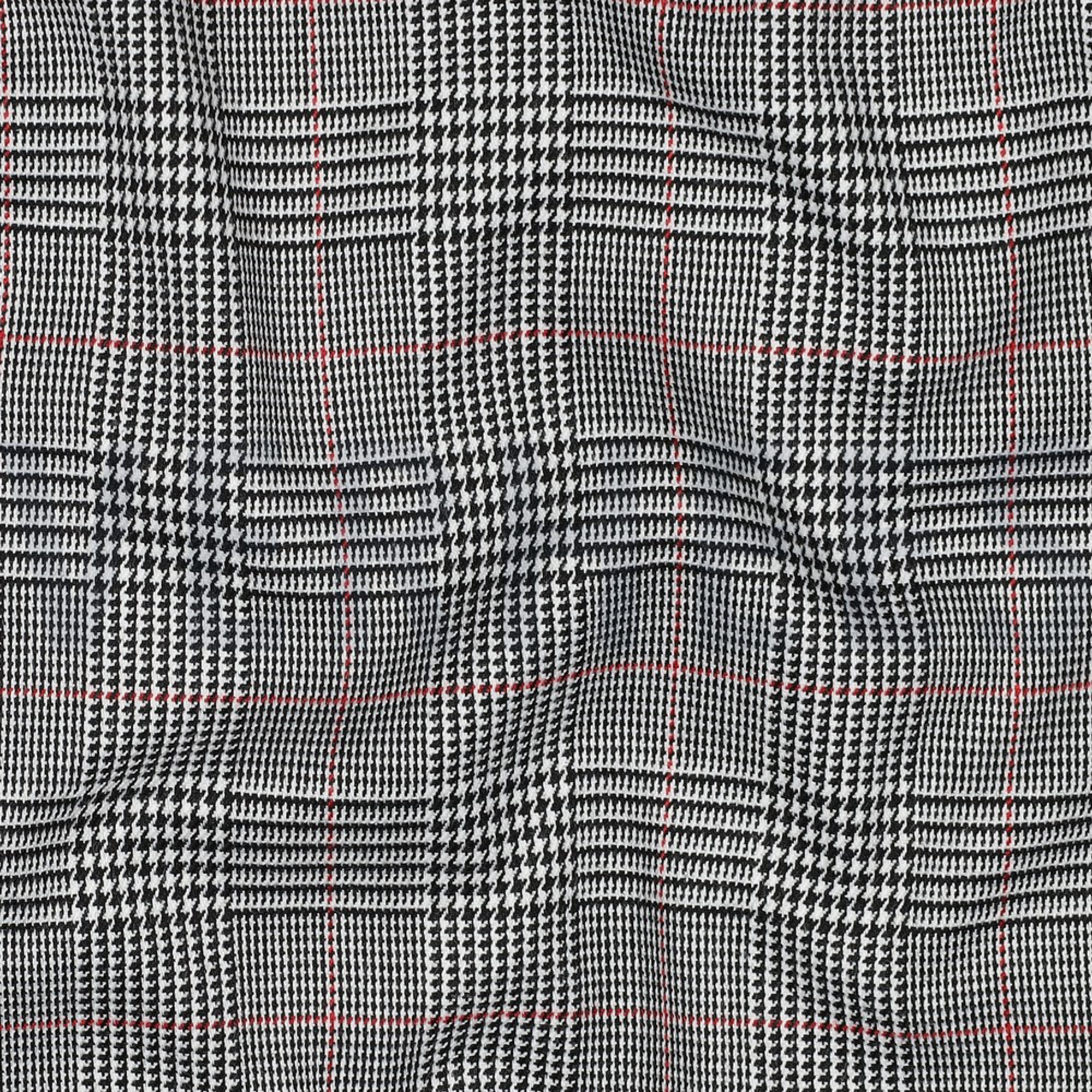 TARTAN CHECK BLACK/WHITE/RED (high resolution) #2