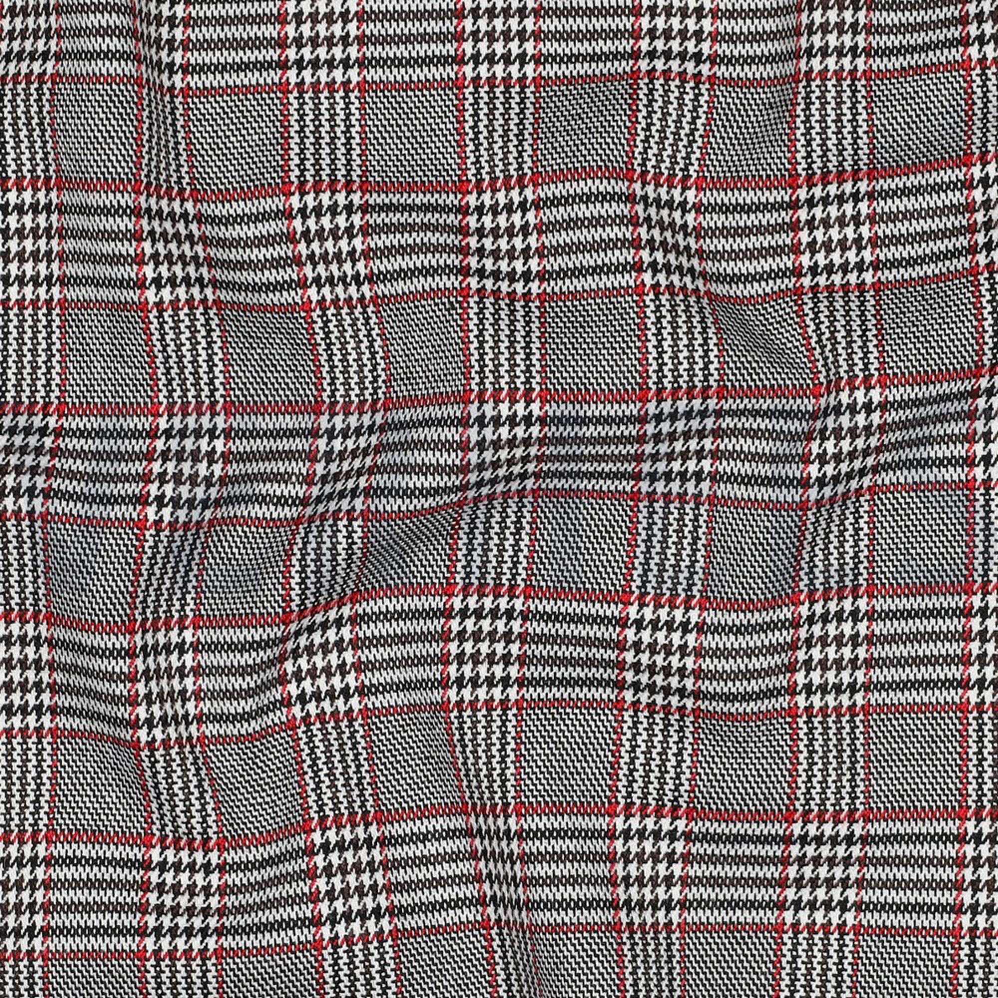 TARTAN CHECK BLACK/WHITE/RED (high resolution) #2