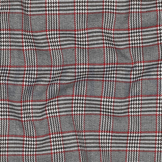 TARTAN CHECK SCHWARZ/ WEISS #7