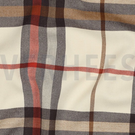 TARTAN CHECK SAND / BRAUN / ORANGE #7