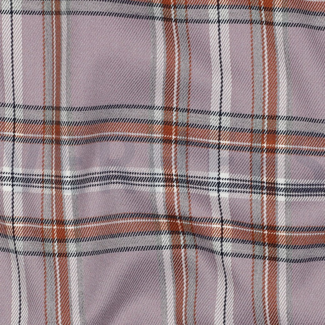 TARTAN CHECK LILAC/BROWN #2