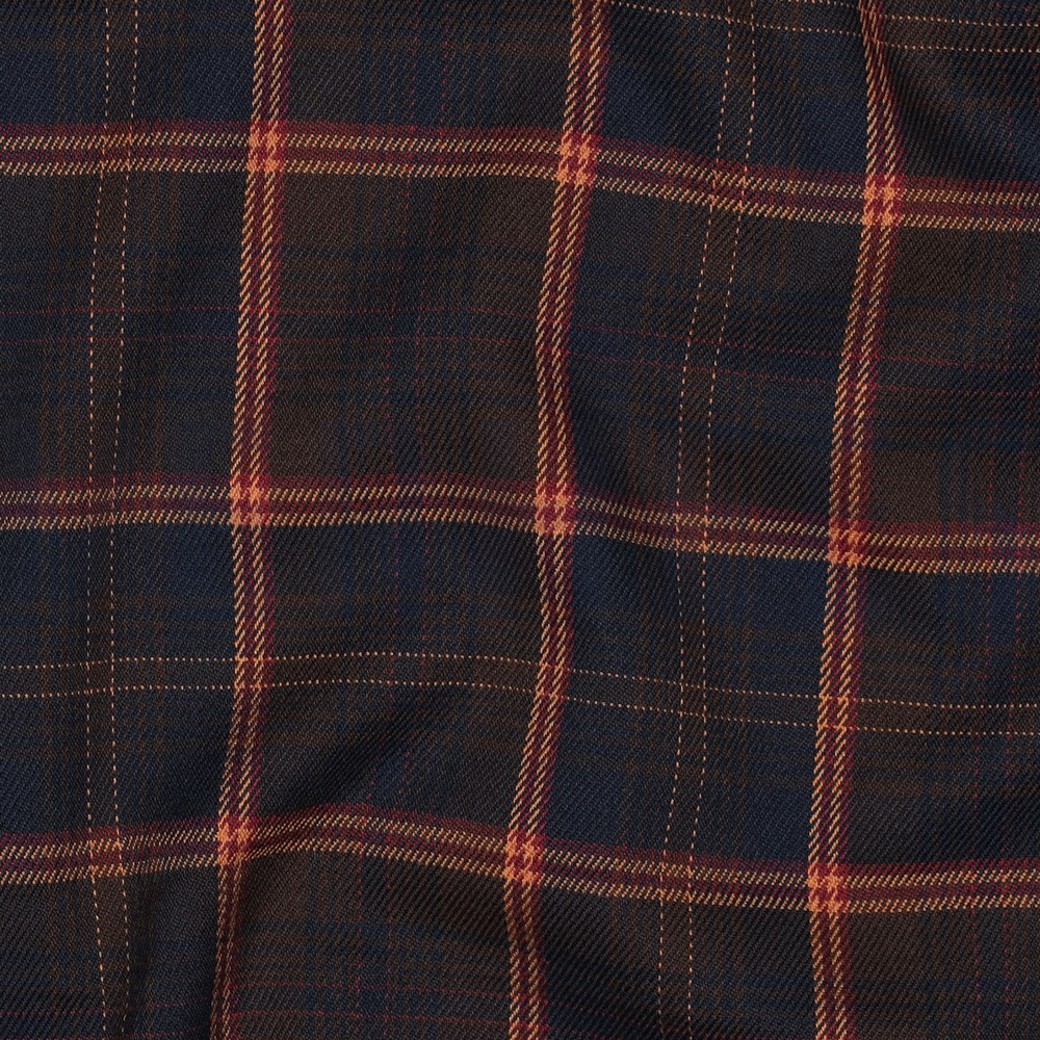 TARTAN CHECK NAVY/BROWN/CAMEL #2
