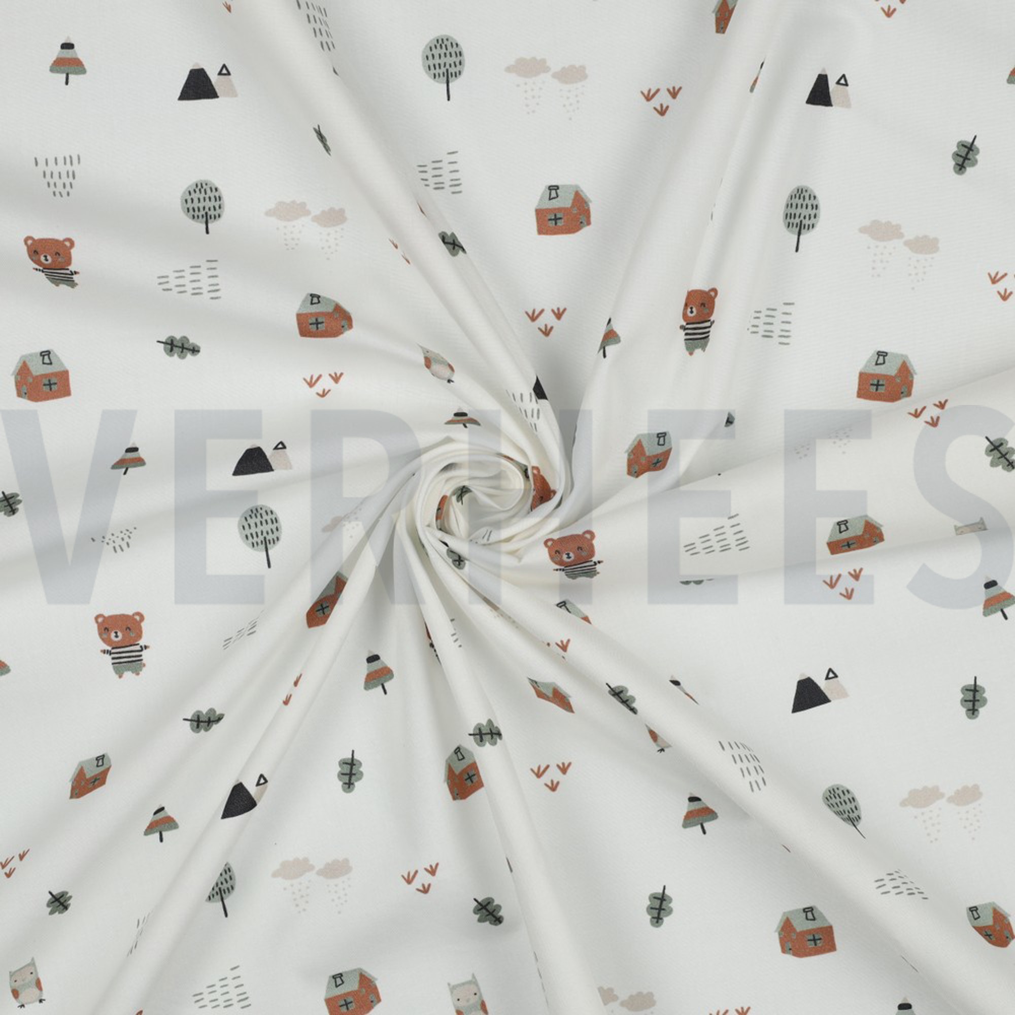FINE POPLIN GOTS SWEET BEARS WHITE (high resolution) #2
